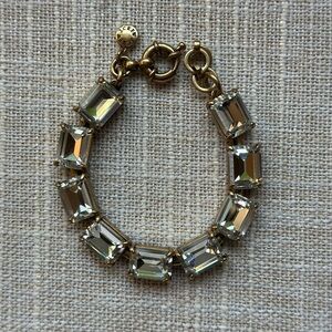 J. Crew Gold and Silver Crystal Bracelet